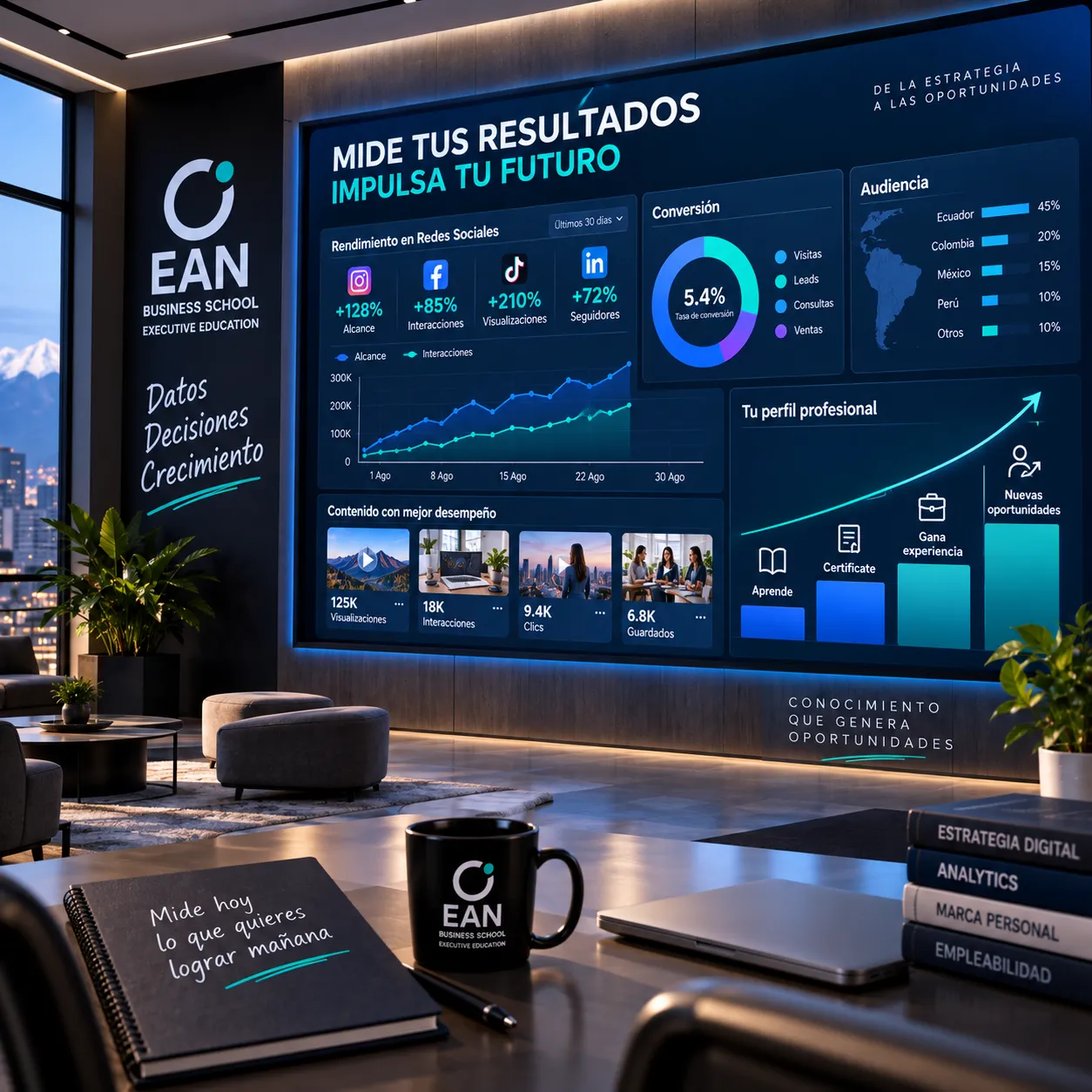 Medir resultados y desarrollar tu perfil profesional