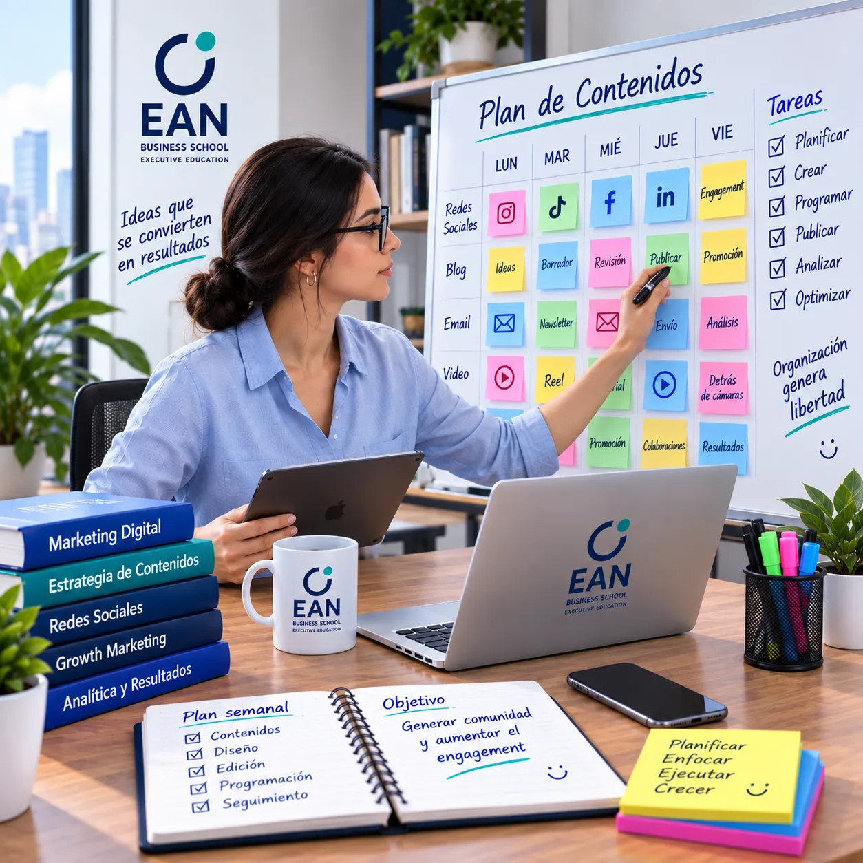 Planificar contenidos y organizar el trabajo